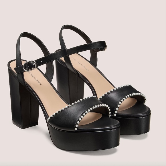 DANCER PEARL PLATFORM SANDAL  8 NEW - Picture 2 of 3